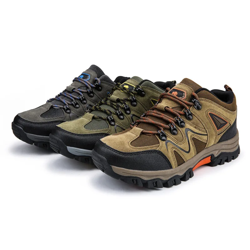 Top Trends: Men Hiking Shoes Classics Style Outdoor Sports Shoes Lace-Up Mens Climbing Jogging Trekking Hunting Sneakers Male Casual Shoes Shoppable Styles