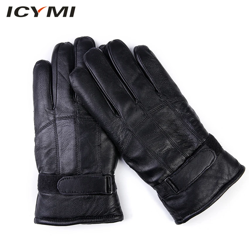 Top Trends: ICYMI 2023 Newest Sheepskin Leather Men&#039;s Gloves Thick Warm Winter Gloves Genuine Leather Outdoor Driving Gloves For Men Mittens Shoppable Styles