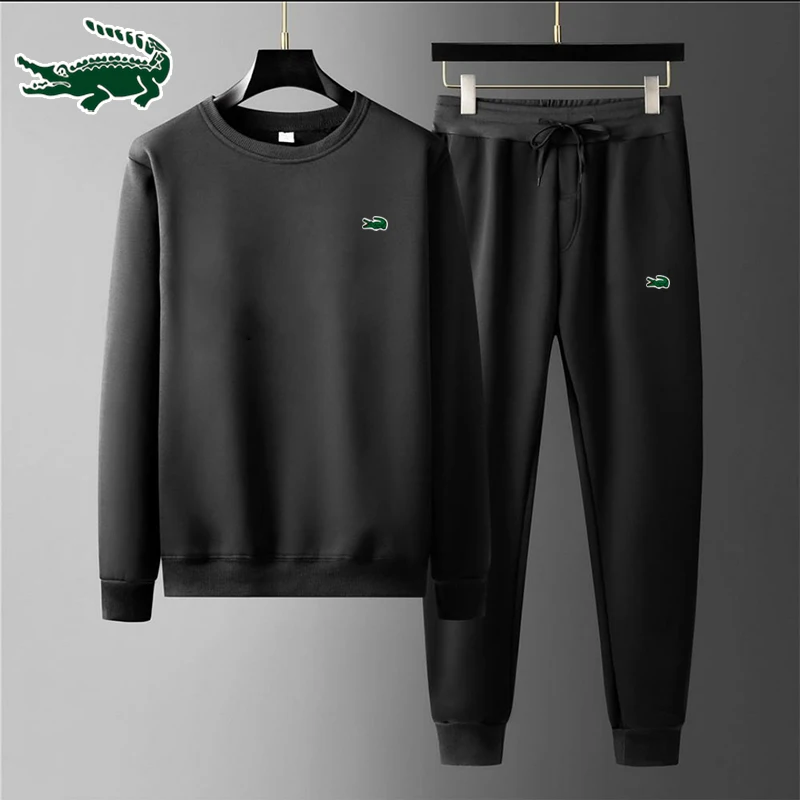 Top Trends: Cartelo High Quality Men&#039;s Suit Fashion Casual Tracksuit 2 Piece O-Neck Pullover Sports Clothes Sweatshirt Jogging Set Fleece Shoppable Styles