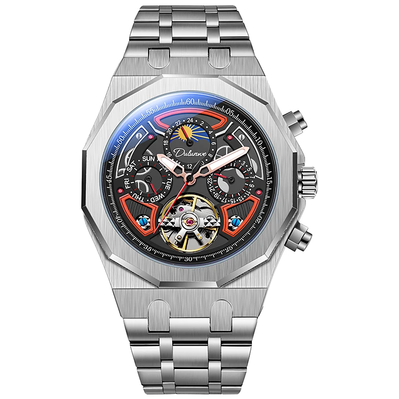 Top Trends: Top Brand Luxury Automatic Watches Steel Mechanical Watches Tourbillon Watches For Men Super Luminous Watches Waterproof Shoppable Styles