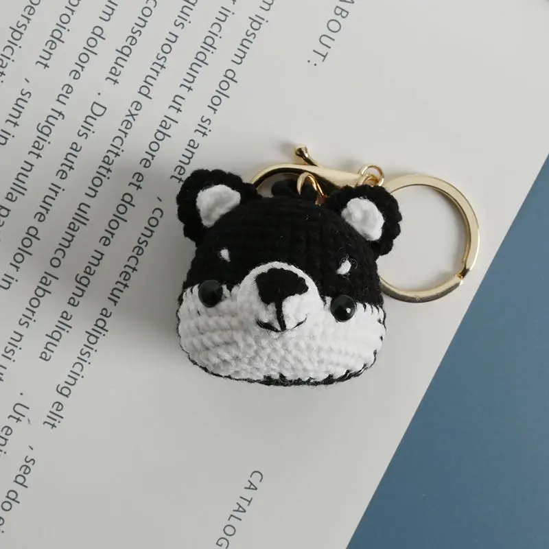 Top Trends: Cute Small Bear Couple Keychains Unique Knitting Cartoon Doll Funny Keyrings For Two Kawaii Crochet Keychain Keys Bag Pendant Shoppable Styles - Image 5