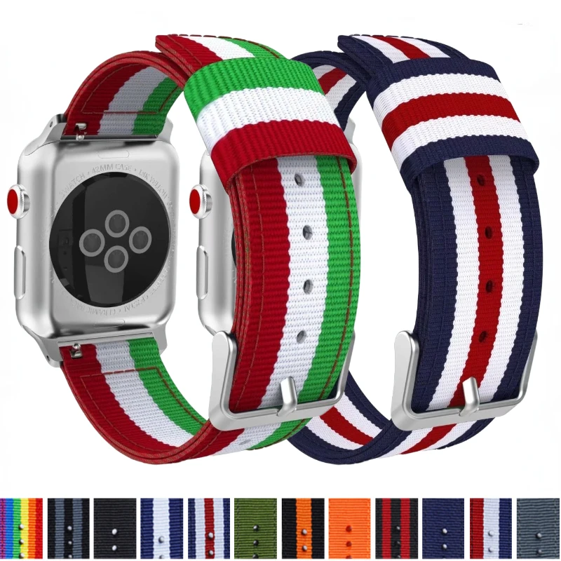 Top Trends: Nylon Strap For Apple Watch Ultra 8 7 45mm 49mm 44mm 41mm 40mm Sport Comfortable Bracelet Wrist Band For Iwatch 6 5 4 SE 3 42mm Shoppable Styles