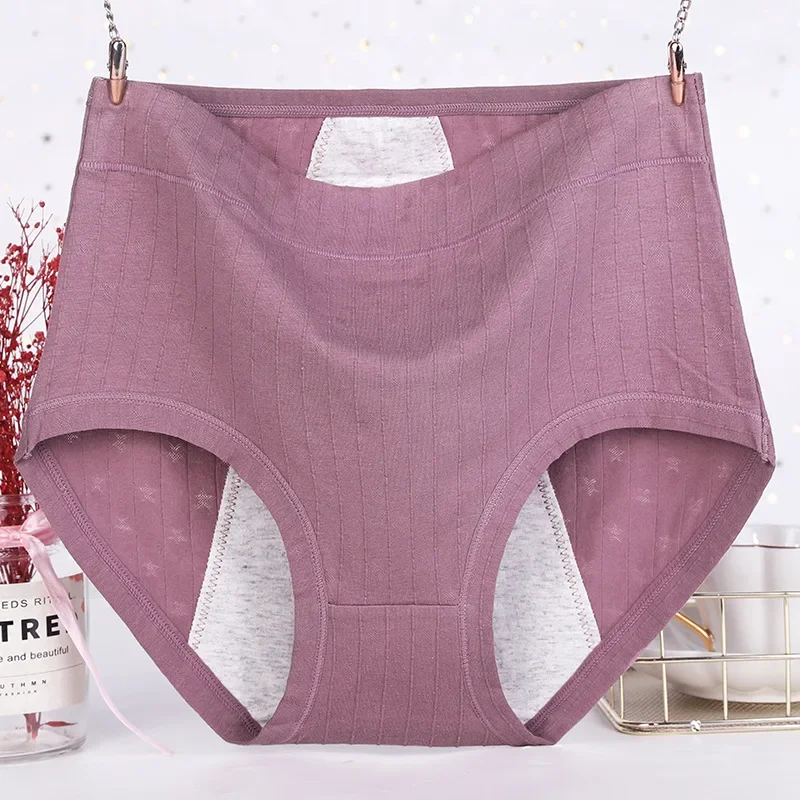 Top Trends: Menstrual Underpants Large Size Cotton Panties For Menstruation High Waist Leak Proof Physiological Period Pants XL-6XL Briefs Shoppable Styles