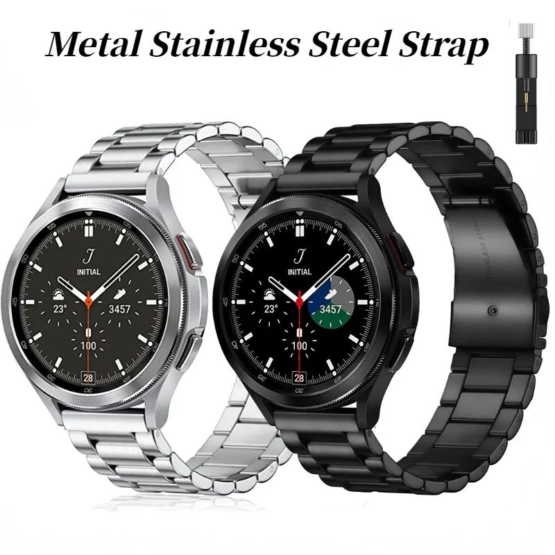 Top Trends: 22mm 20mm Metal Strap For Samsung Galaxy Watch 6 / 5 / 4 Classic 47mm 43mm Huawei Watch 4 / GT3 Pro Bracelet Wristband Amazfit GTR / GTS Shoppable Styles