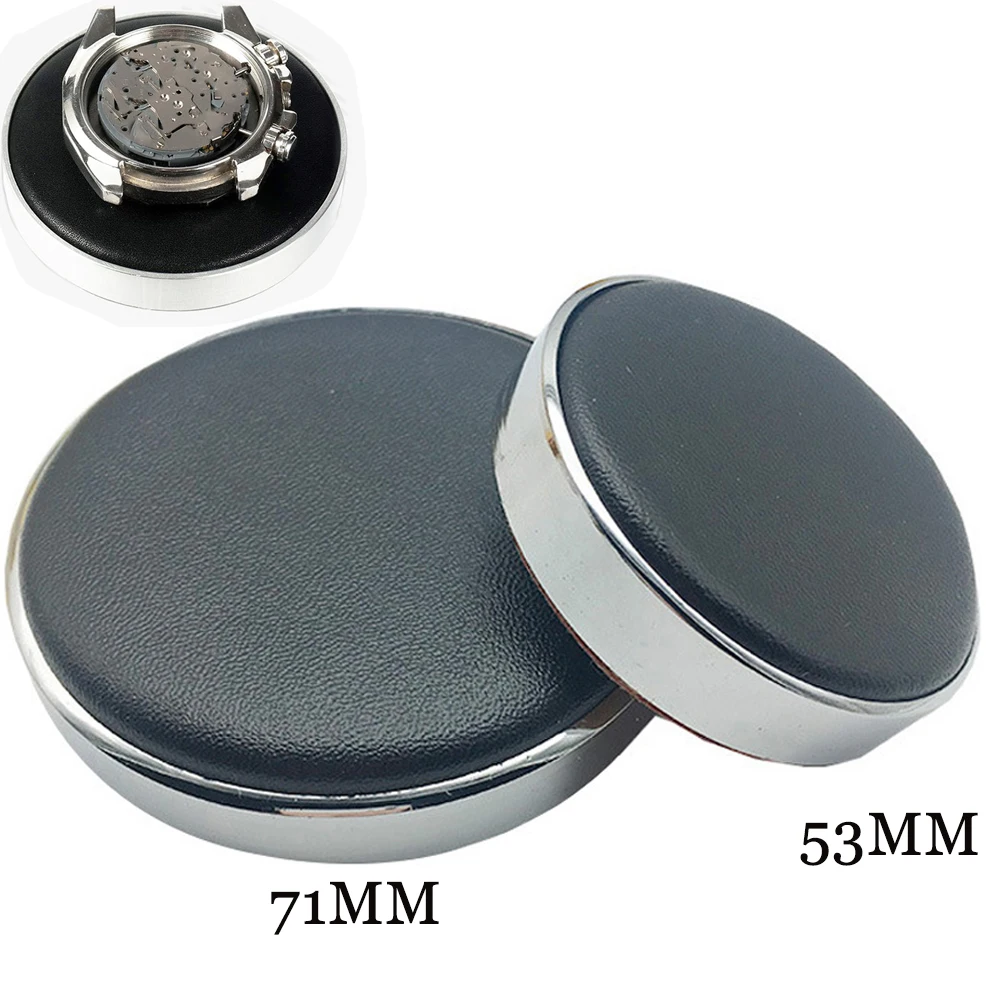 Top Trends: 1PCS 53 / 71MM Watch Movement Casing Cushion Leather Protective Pad Holder For Watch Part Glass Repair Battery Change Tools Shoppable Styles