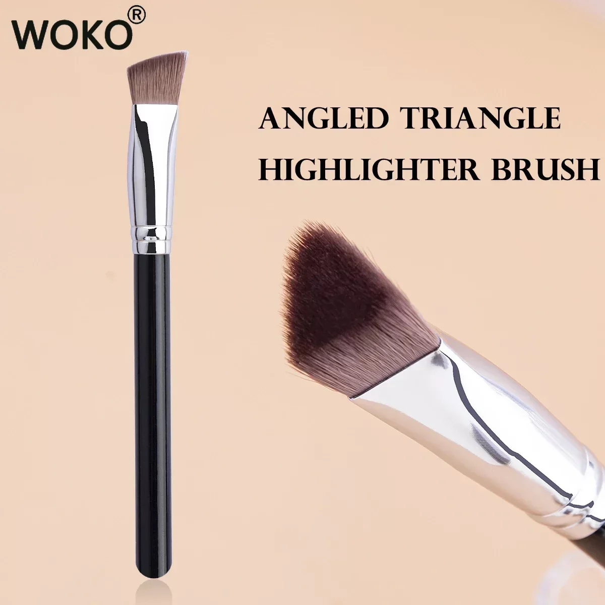 Top Trends: Angled Triangle Concealer Brush Contour Highlighter Concealer Brush Synthetic Hair Makeup Brush Traceless Foundation Brushes Shoppable Styles