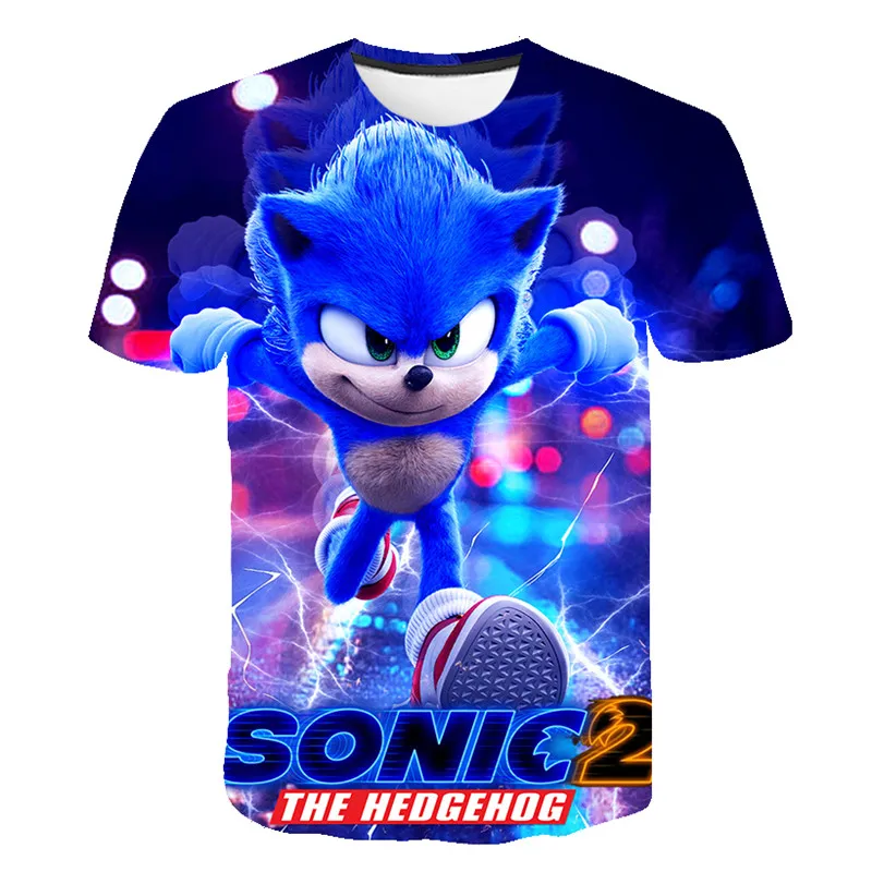 Top Trends: Unisex T Shirt Boys Girls 3D Print Super Sonic T-shirt Hip Hop Graphic T Shirt Funny Daily Casual Tee Shirt Clothes Fit 3-14 T Shoppable Styles