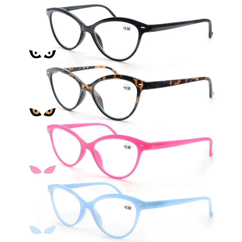 Top Trends: Women Reading Glasses Cat Eye Vintage Fashion Eyeglass Cateye Retro Clear Lens Ladies Ultralight Diopter 1.25 1.5 1.75 2.25 2.5 Shoppable Styles