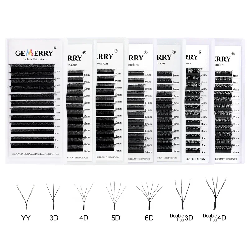 Top Trends: Gemerry YY Shaped Eyelashes Extension Faux Mink Natural Soft W Shape Premade Fans Hand Made Eyelash Makeup Tools Volume Lashes Shoppable Styles