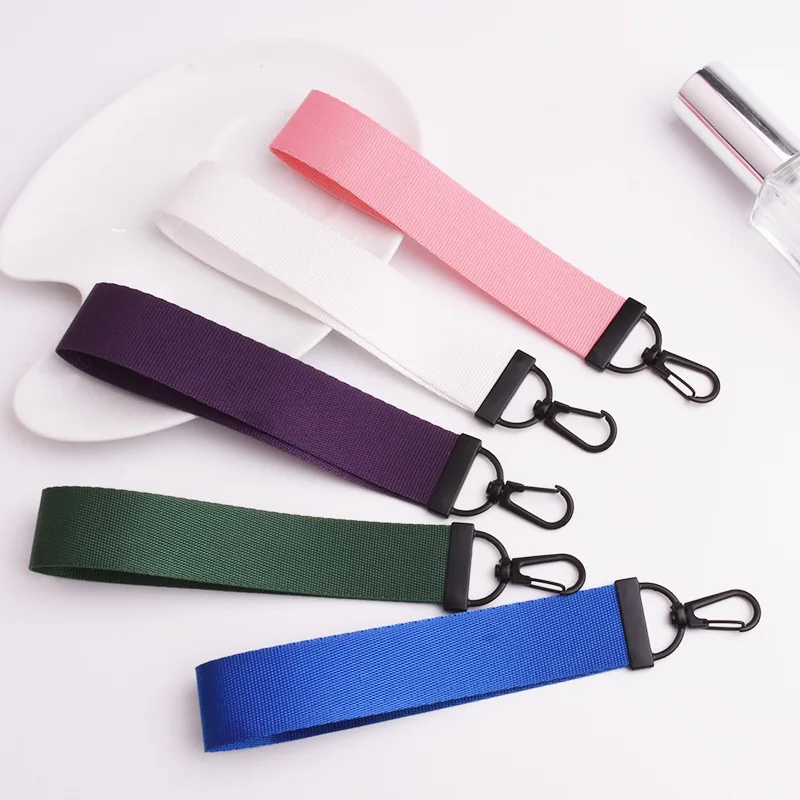 Top Trends: Simple Canvas Strip Keychain Personality Oxford Cloth Sturdy Schoolbag Pendant Accessories Gift Wholesale Shoppable Styles