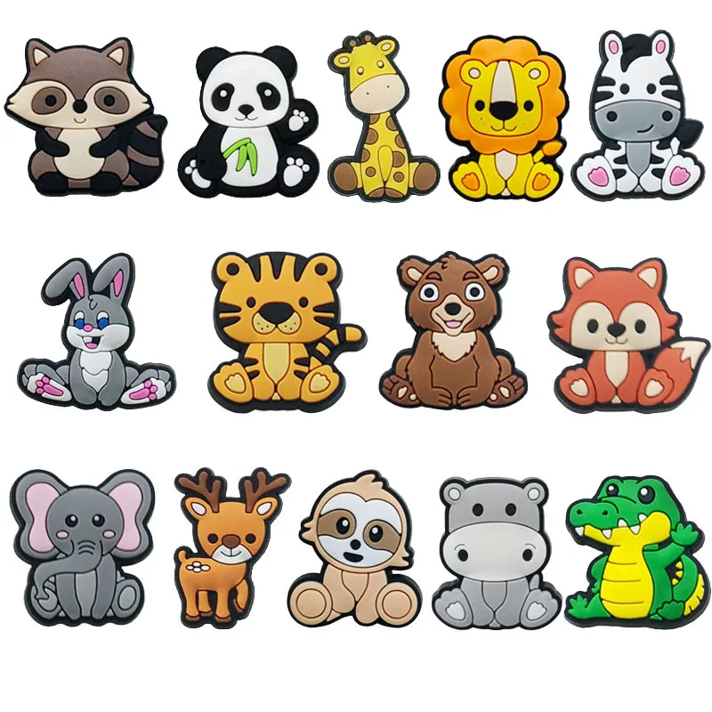 Top Trends: Hot Sale 1Pcs Cute Animals Shoe Charms Decoration For Croc Accessories Pin Bracelet Wristband DIY Girls Women Party Gifts Shoppable Styles