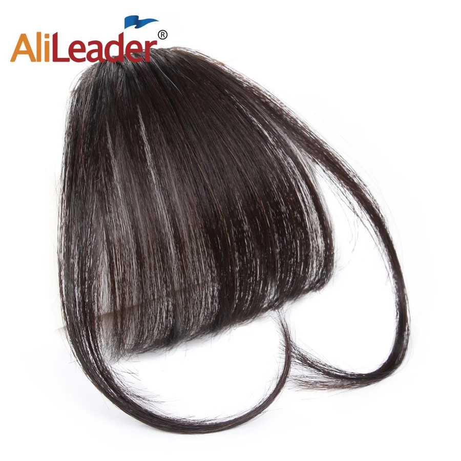 Top Trends: Synthetic Bangs Hair Clip In Hair Extensions Wispy Bangs Clip On Fringe Air Bangs For Women Hairpieces Curved Bangs For Girls Shoppable Styles