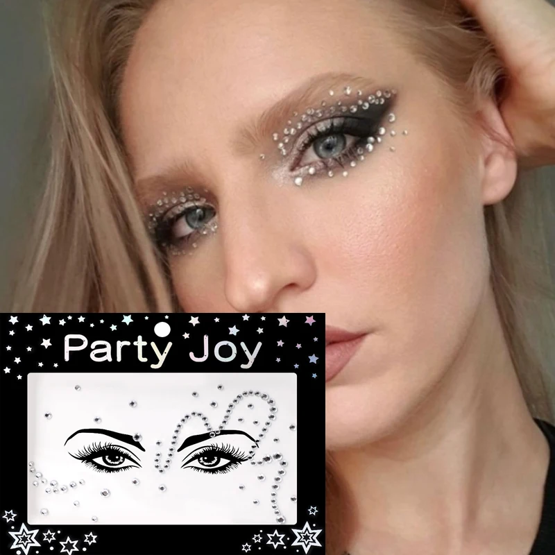 Top Trends: Festival Face Jewels Crystal Body Stickers Make Up Face Gems Glitter Rhinestones Eyeline Eyeshadow Sticker For Party Dress UP Shoppable Styles - Image 2