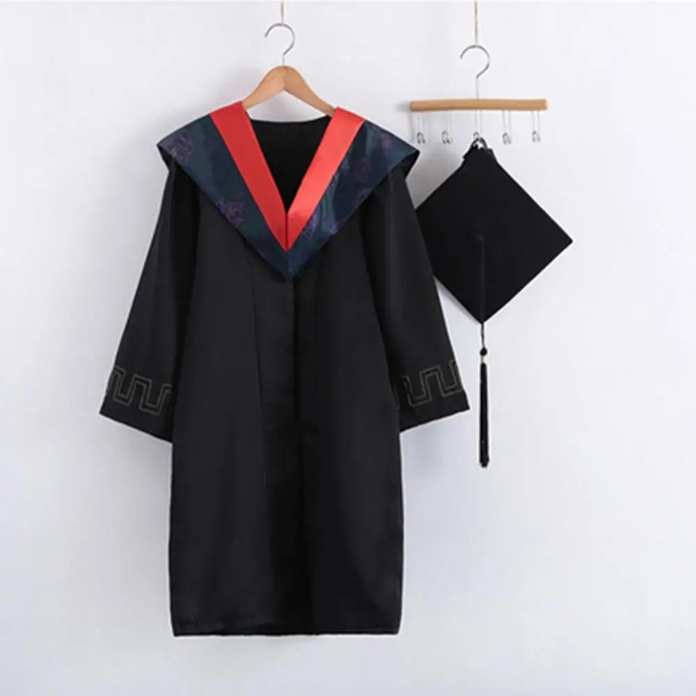 Top Trends: Graduation Uniform Gown Cap 2023 Unisex Graduation Bachelor Costume School University Graduation Ceremony Baccalaureate Gown Shoppable Styles - Image 4