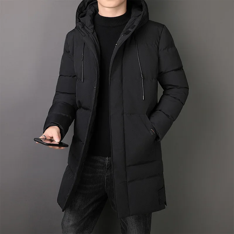 Top Trends: Quilted Jacket New Brand Hooded Parkas Thick Warm Jacket Men Windbreaker Winter Slim Korean Fashion Cotton-padded Jacket Shoppable Styles