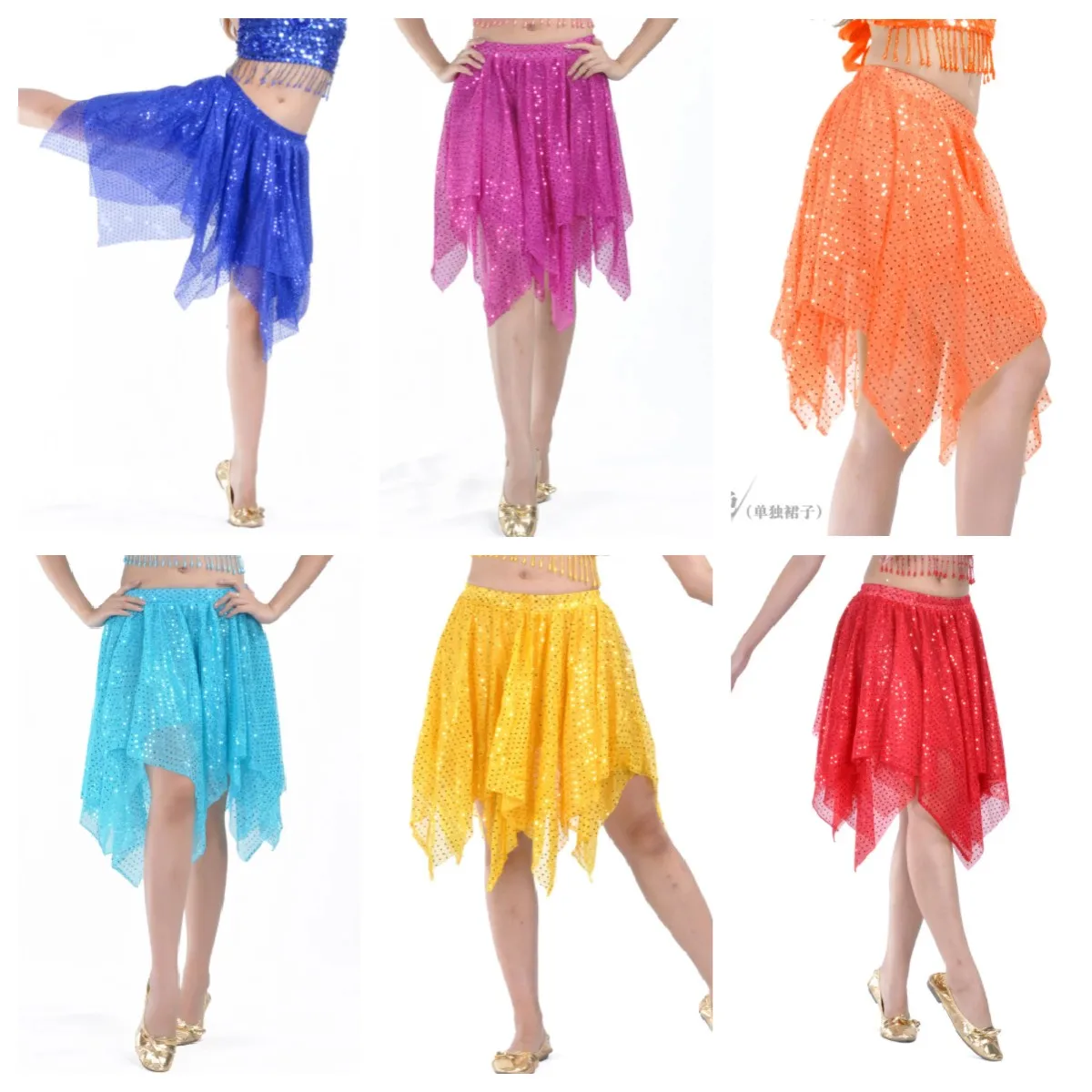 Top Trends: 12 Candy Colors Sequins Tribal Belly Dance Dancing Hip Scarf Belt Bellydance Waist Skirt Woman Sexy Tribal Belly Dance Dancing Shoppable Styles