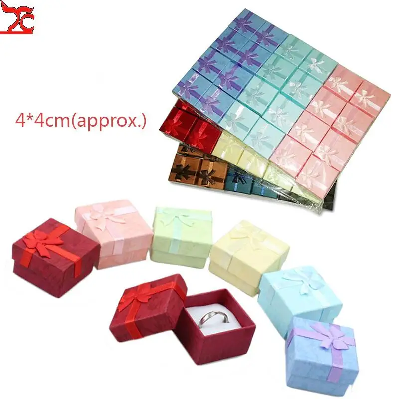 Top Trends: 12 / 24 / 36pcs Ring Storage Box Earring Storage Gift Box High Quality Paper Jewelry Packaging Container Small Jewelry Box Display Shoppable Styles