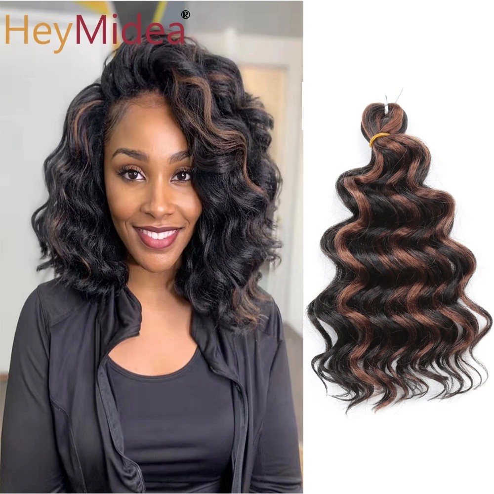 Top Trends: Synthetic Afro Curly Ocean Wave Crochet Hair 10Inches Freetress Water Wave Braiding Hair Crochet Braid Extensions For Women Shoppable Styles