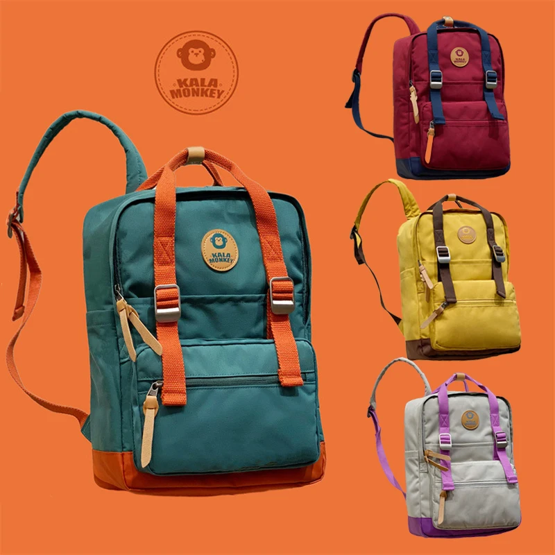 Top Trends: Brand Men's And Women's Canvas Computer Backpack Macaron Color Splash Proof Student School Travel Japanese Style Backpack Shoppable Styles