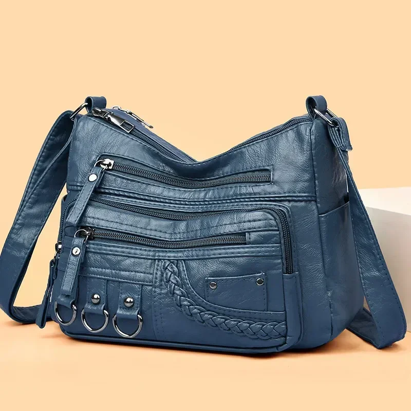 Top Trends: New Arrival Crossbody Shoulder Bag Soft Washed Leather Women's Mini Bag Versatile Handbag Shoppable Styles