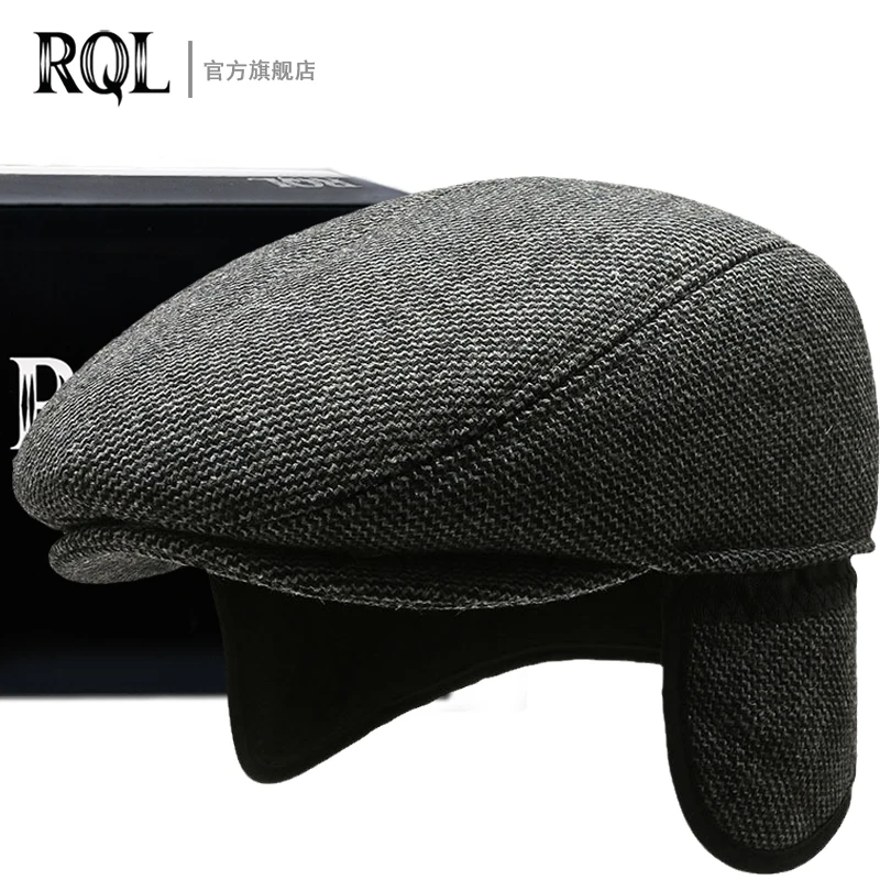 Top Trends: Men&#039;s Warm Hat Winter Beret Tweed Dad Hat Woolen Thickened Earflap Ear Protection Windproof Cold Proof Trucker Cap Fishing 2022 Shoppable Styles