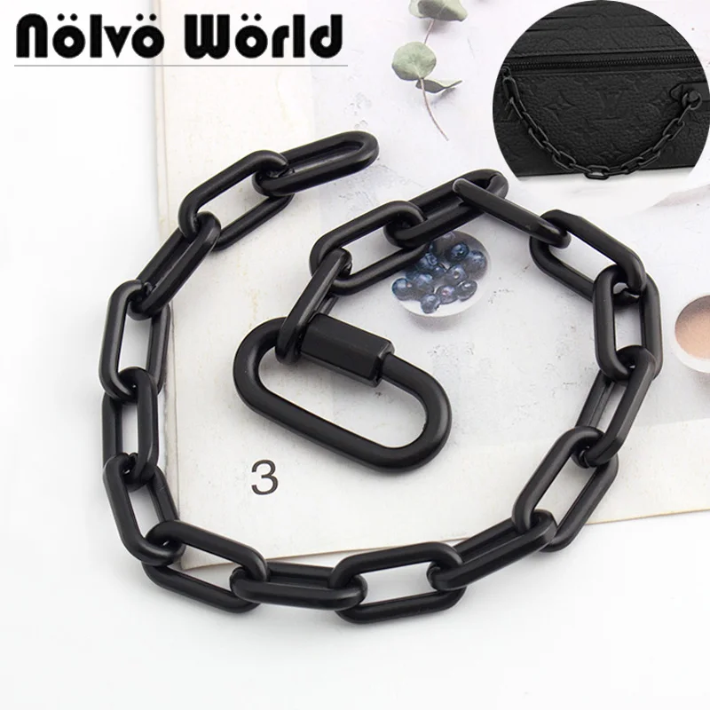 Top Trends: 1-5-10 Pieces 10mm Short Alloy Chains Man Bag Handles Matte Black Brand Women Bag Decor Chain Shoppable Styles