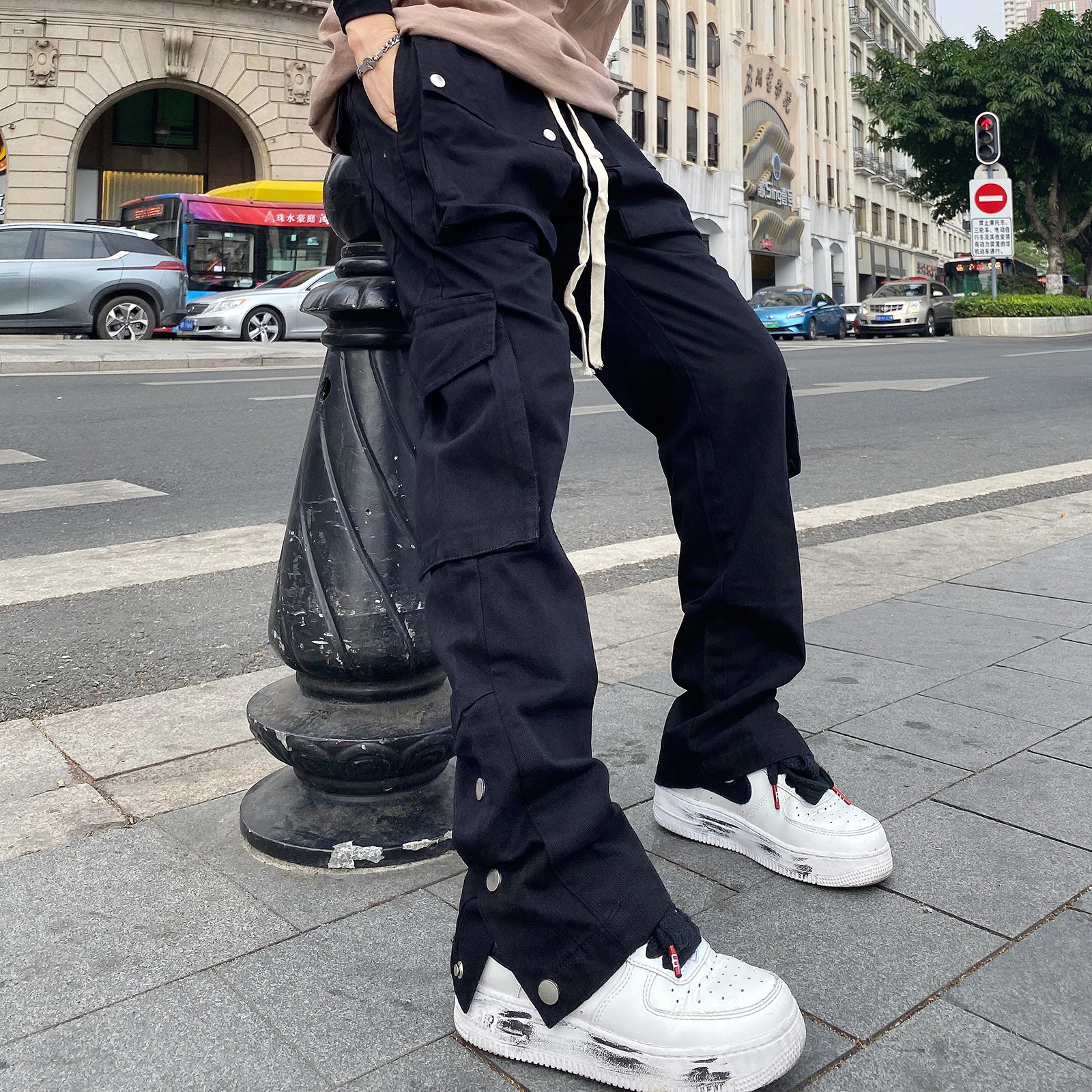 Top Trends: Oversize Pants Cargo Y2k Sweatpants Male Men Trousers Man Casual Black Men's Hip Hop Overalls Trendyol Baggy Women's Fashion Shoppable Styles - Image 3