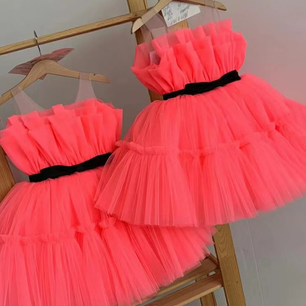 Top Trends: Baby Girls Ruffles Party Dress Elegant 3 8 Year Fluffy Evening Princess Birthday Kids Dresses For Girl Wedding Children Costume Shoppable Styles