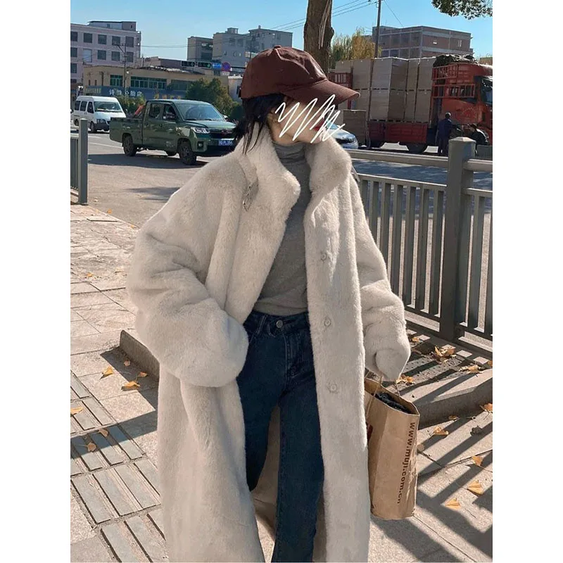 Top Trends: Imitation Fur Coat Women&#039;s Winter Mid Length Loose And Slim Fur Environmental Protection Mink Fur Fur Buckle Mink Fur Coat Trend Shoppable Styles