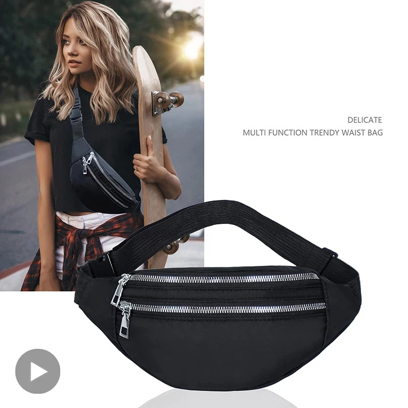 Top Trends: Bum Hip Kangaroo Fanny Waist Bag Pack Waterproof For Men Women Belt Pouch Belly Banana Male Ladies Sachet Mobile Sport Waistbag Shoppable Styles