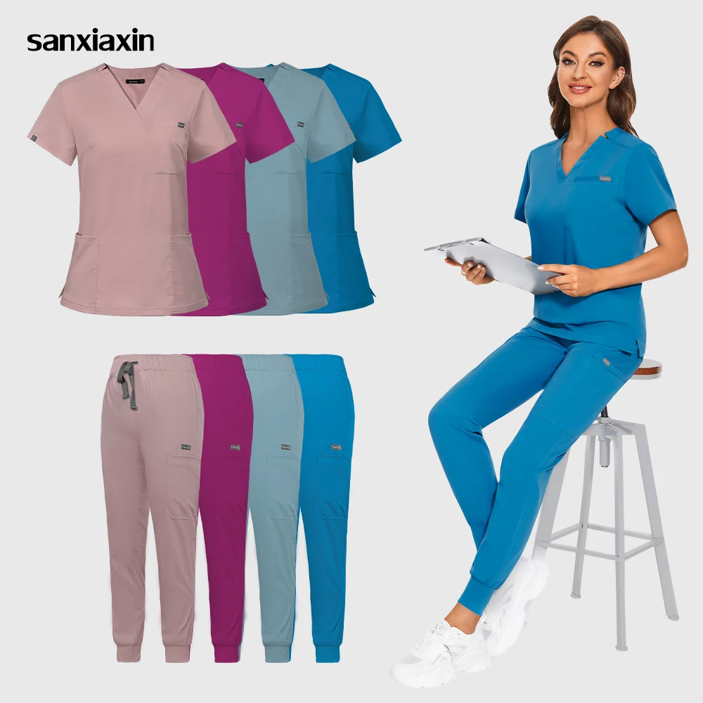 Top Trends: Wholesale Nurse Scrubs Sets Hospital Women Wear Scrubs Suits Doctor Working Uniform Medical Surgical Multicolor Unisex Uniforms Shoppable Styles