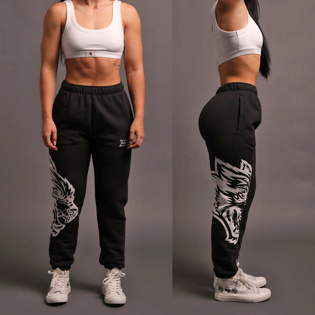 Top Trends: Darc Sport Joggers Women Gym Sweatpants Autumn Trousers Fashion Loose Running Wear Fitness Darcs She Wolf Head Female Warm Pants Shoppable Styles