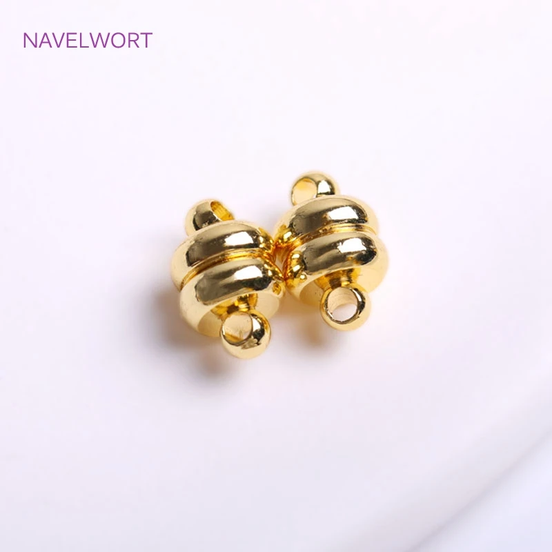 Top Trends: 18K Gold Plating Brass Mag-Lok Magnetic Clasp Strong Magnetic Clasp Connector DIY Jewellery Making Supplies Wholesale Shoppable Styles