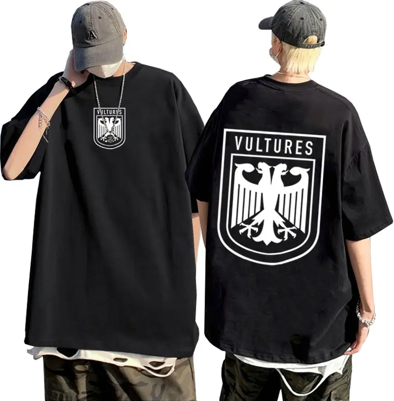 Top Trends: Rapper Kanye West Vultures New Music Album Print Tshirt Men Women Hip Hop Oversized Short Sleeve Male Fashion Casual T Shirts Shoppable Styles