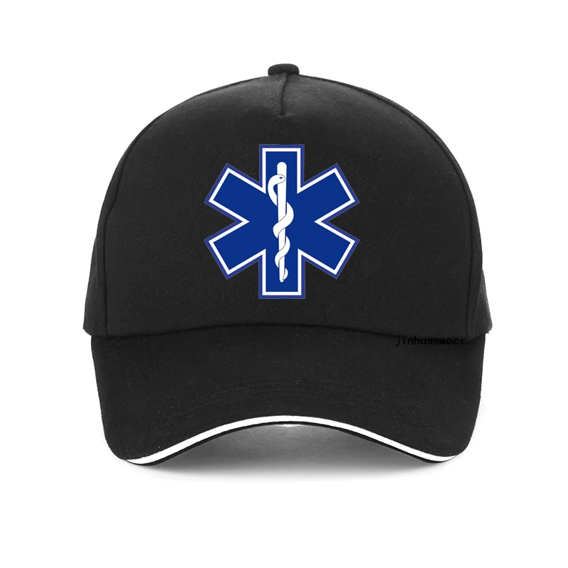 Top Trends: Star Of Life Print Hat Cap EMT Paramedic Emergency Medicine Baseball Cap Support For Those Emergency Medical Profession Hats Shoppable Styles