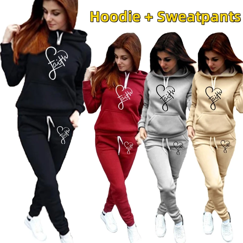 Top Trends: 2023 Women Fashion Two Piece Set Jogging Suit Long Sleeve Suits Hoodies Tops Pant Long Sleeve Track Suit Casual Suit 5 Colors Shoppable Styles