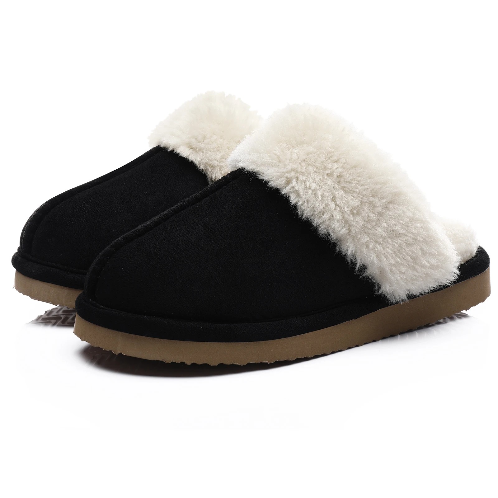 Top Trends: Kidmi Plush Fur Slippers For Women Winter Fluffy House Shoes Warm Fuzzy Slippers Fashion Furry Suede Memory Foam Fur Slippers Shoppable Styles - Image 4