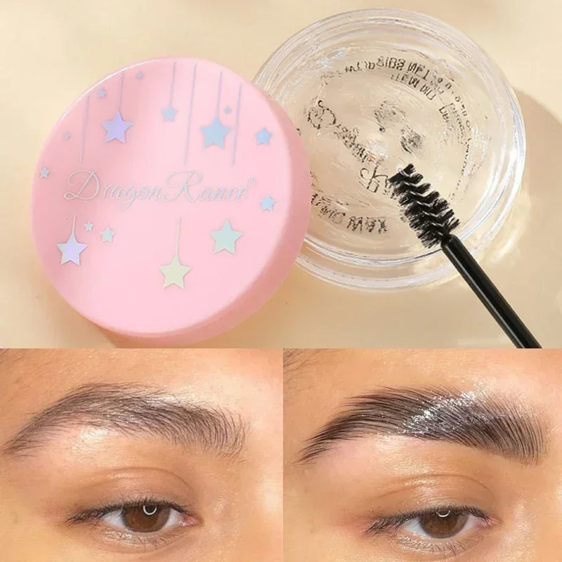 Top Trends: Transparent Eyebrow Styling Wax Makeup Waterproof Quick Drying Lasting Brow Pomade Setting Gel Wild Eyebrow Sculpt Soap Cosmetic Shoppable Styles