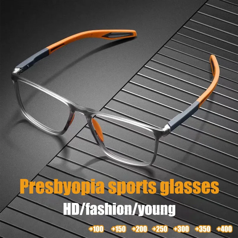 Top Trends: Fashion TR90 Silicone Frame Reading Glasses Men Aged Elderly Presbyopia Sports Glasses Ultra-Light Anti Blue Light + 1.0 To + 4.0 Shoppable Styles