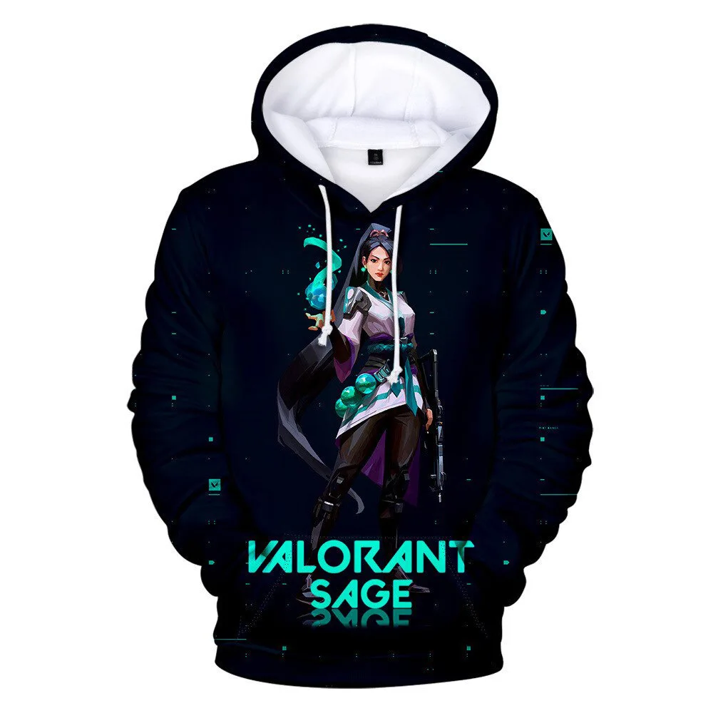 Top Trends: 3D Printing Hot Game Valorant Men&#039;s Women&#039;s Hoodie Fashion Oversized Harajuku Hoodie Kids Unisex Hooded Sweatshirt Shoppable Styles