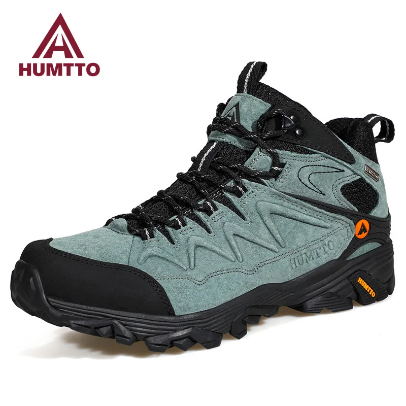 Top Trends: HUMTTO Waterproof Ankle Boots Outdoor Luxury Designer Platform Hiking Rubber Mens Boots Fashion Winter Work Sports Shoes For Men Shoppable Styles