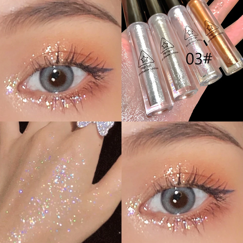 Top Trends: 1Pcs Eyeshadow Shimmer And Shiny Waterproof Sequins Liquid Glitter Highlighter Eyeliner Eye Liner Pen Party Makeup Cosmetic Shoppable Styles