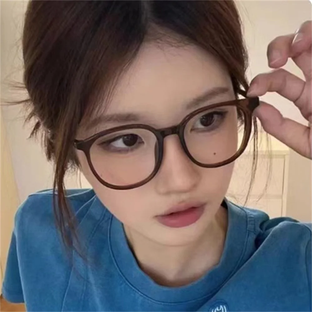 Top Trends: 2024 New Anti-blue Light Glasses Men Women Fashion Transparent Computer Glasses Frame Retro Myopia Glasses Square Eyeglasses Shoppable Styles - Image 4