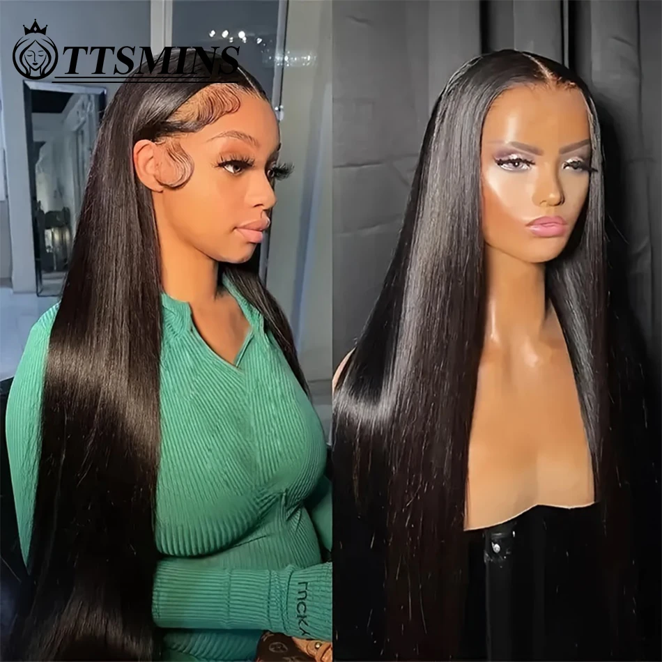 Top Trends: 13x6 Wear And Go Glueless Wig For Beginners Pre Cut Transparent 13x4 Straight Lace Front Wig Human Hair Pre Plucked Frontal Wigs Shoppable Styles