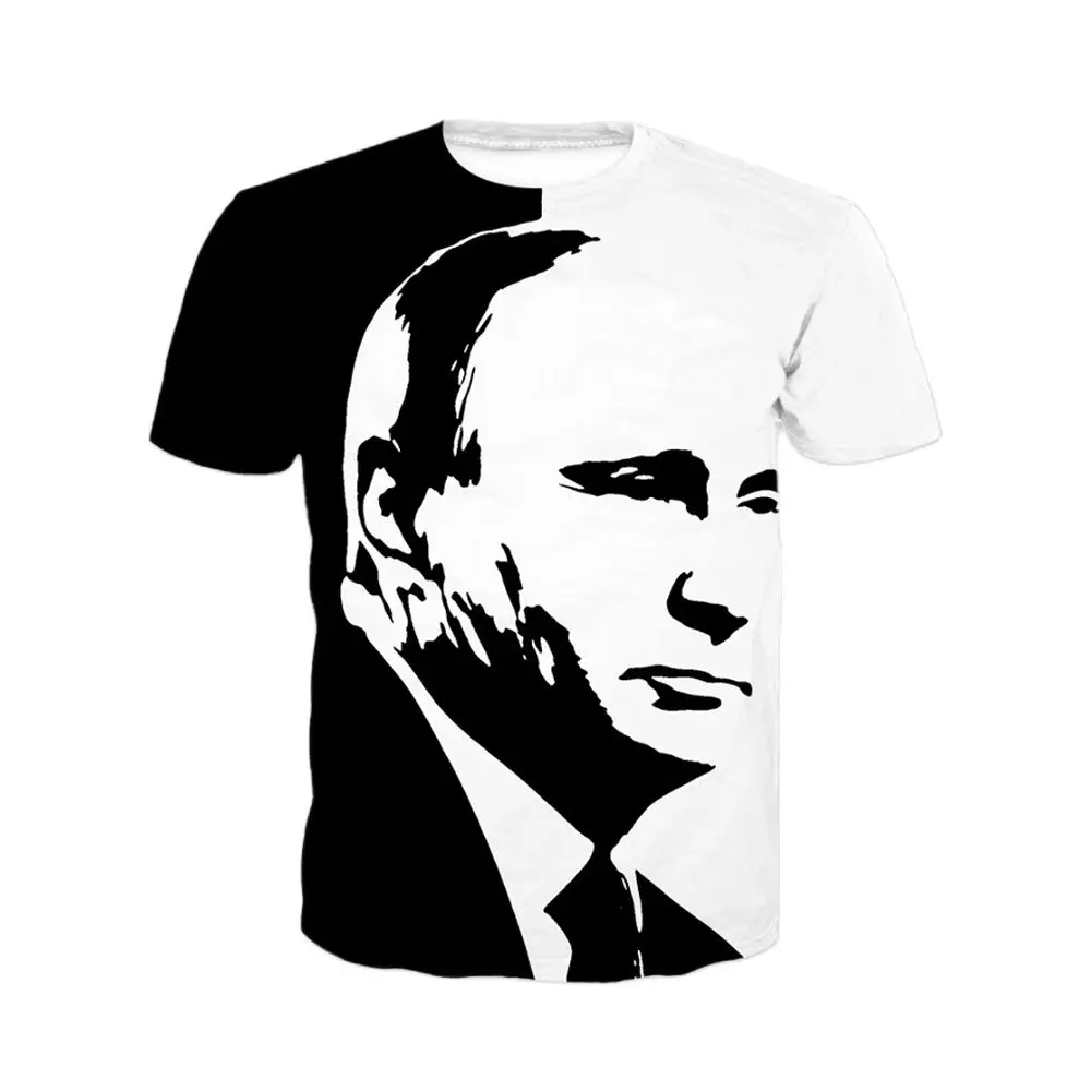 Top Trends: Men&#039;s T-shirt Russian Leader Putin The Great Printed T-shirt Summer O Neck Pullover Short-sleeved Shirt Oversized Men&#039;s Clothing Shoppable Styles