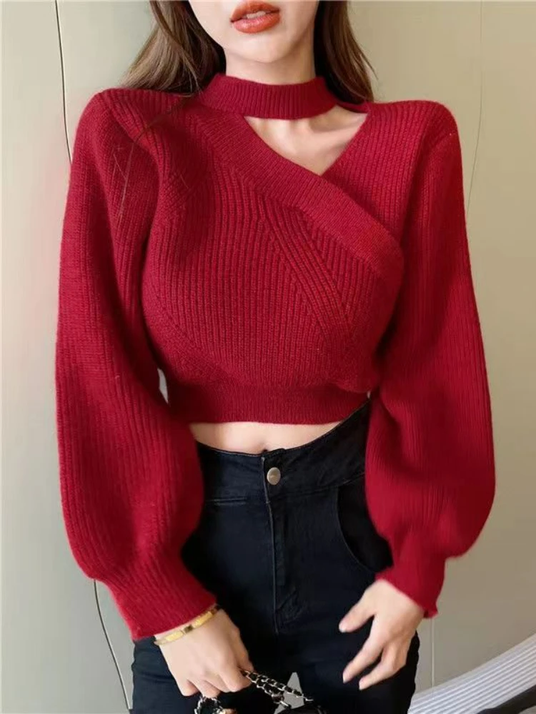 Top Trends: Bubble Sleeve Sweater Women's 2022 Woman Sweaters Fall Women Sweaters Fashion Sweater Knitted Sweater Sweater Women Shoppable Styles