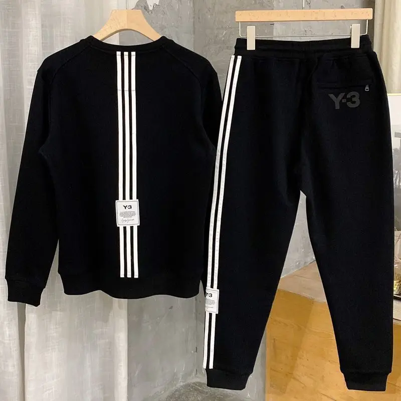 Top Trends: Sports Suit Autumn Handsome Casual Pants Sweater Men&#039;s And Women&#039;s Two-piece Suit Shoppable Styles