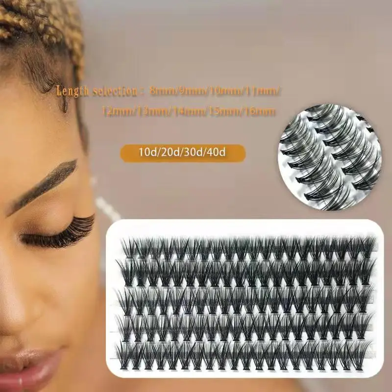 Top Trends: 10D / 20D / 30D / 40D Mink Fake Eyelashes 1 / Box 100 Bundles Natural Lashes Extension Russian Individual Eyelash Cluster Makeup Tools Shoppable Styles