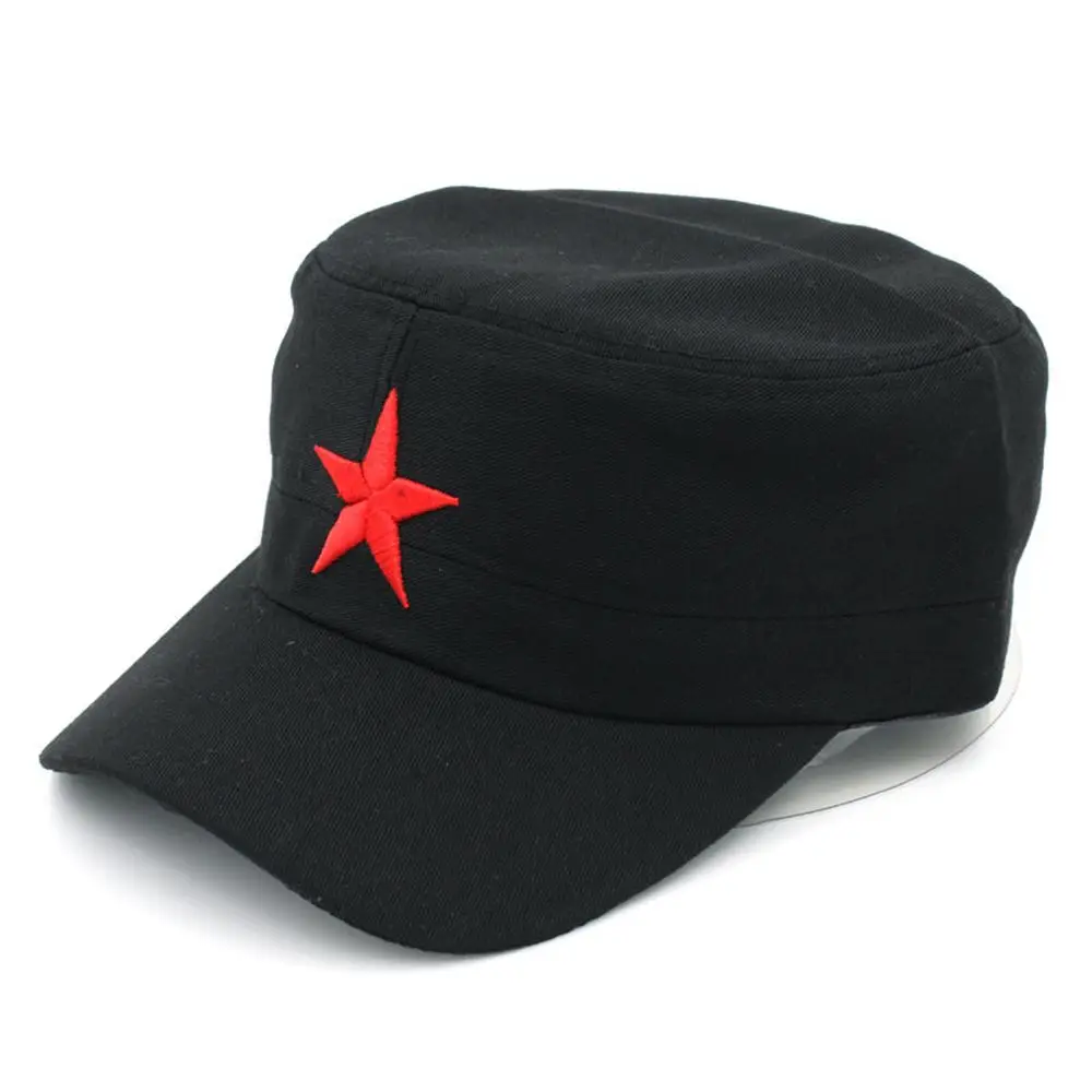 Top Trends: Solid Colors Men Women Army Cap Cadet Military Patrol Hat Golf Driving Red Star Pentagram Casual Hat Fast Drop Shipping 2022 Shoppable Styles