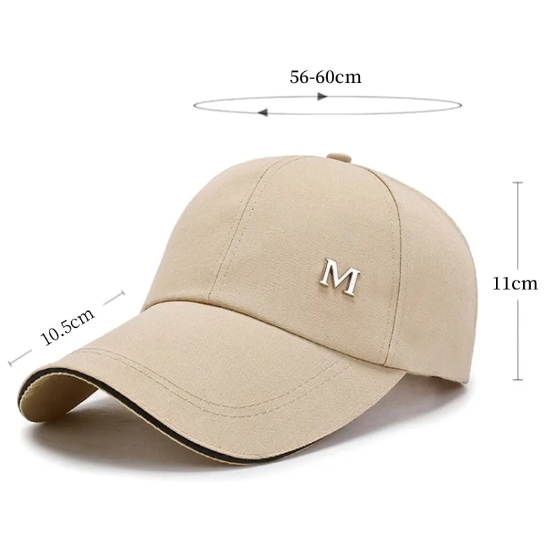 Top Trends: Men Women Baseball Cap Summer Cotton Hat Embroidery Snapback Hip-Hop Cap Adult Sport Sun Hat Casual Long Brim Sunscreen Golf Cap Shoppable Styles - Image 6